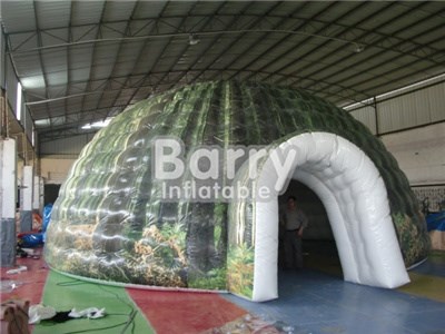 Commercial logo printing giant inflatable dome tent with good price BY-IT-010